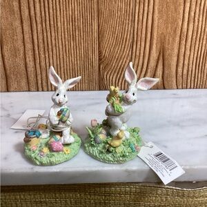 New Russ Easter Cottontail Village Color Me Happy & Springtime Pals